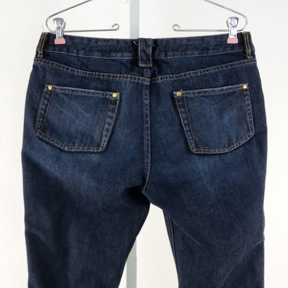 London Times Straight Leg Zipper Jeans, Size 10 - Picture 4 of 8